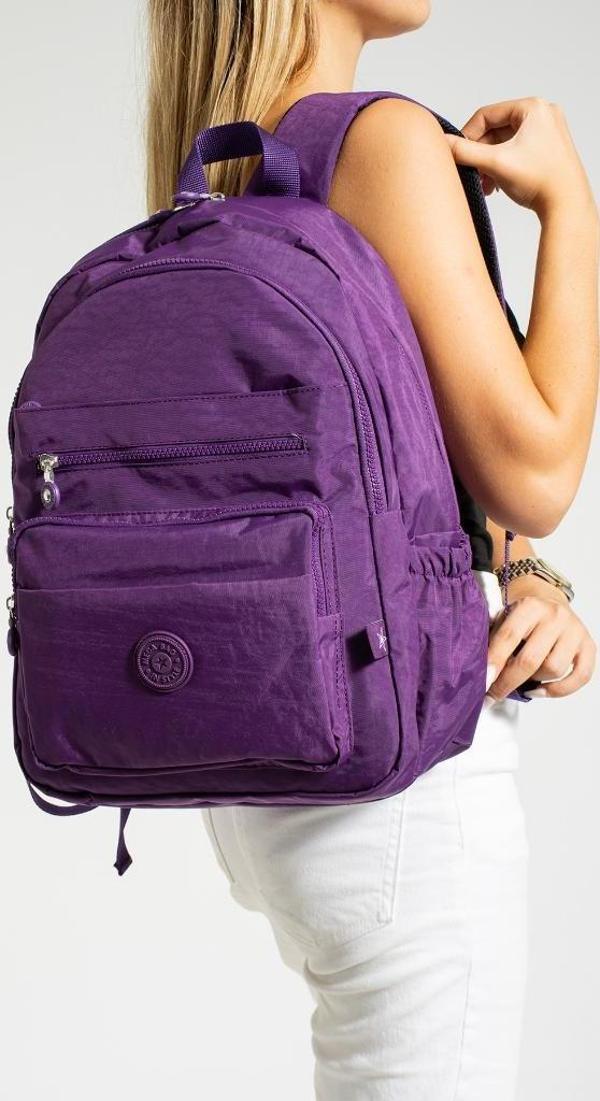 Unisex Okul Çantası Su İtici Hafif Klinkır Kumaş Günlük Sırt Çantası 40*30 Cm Lise Ortaokul Çantası - Image 1