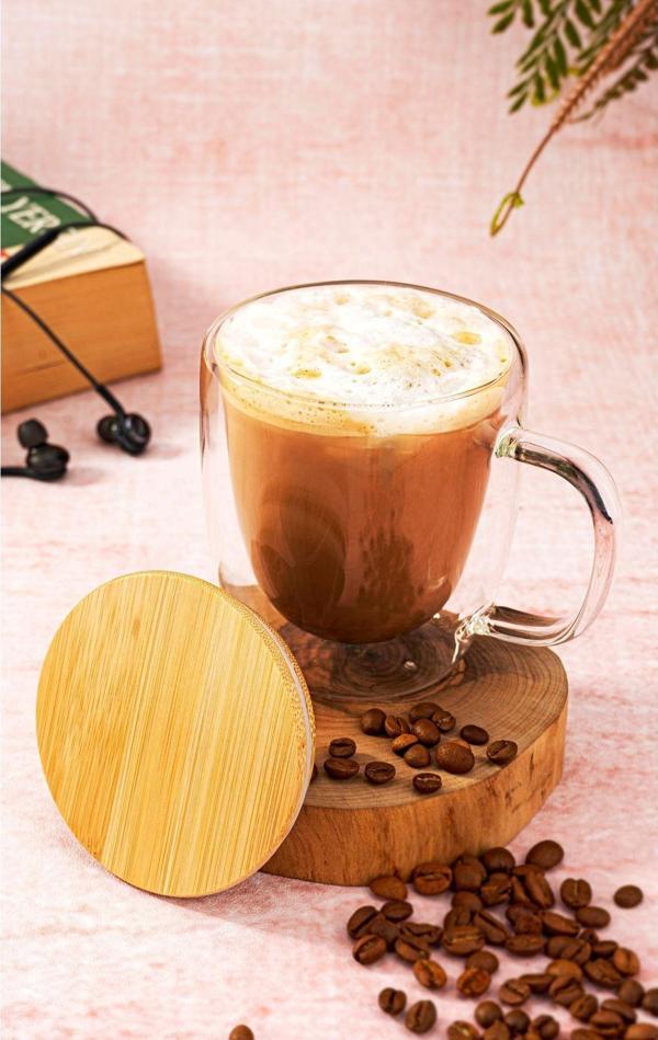 Bambum Chado Çift Cidarlı Cam Çay Bardağı 300Ml - Image 1
