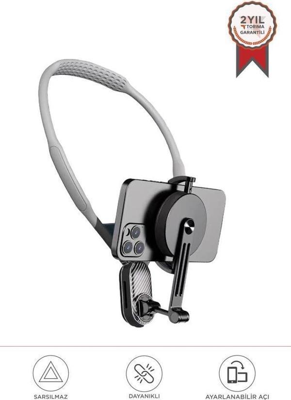 Torima JX-058 Gri Boyun Askılı Manyetik Telefon Tutucu - Image 1