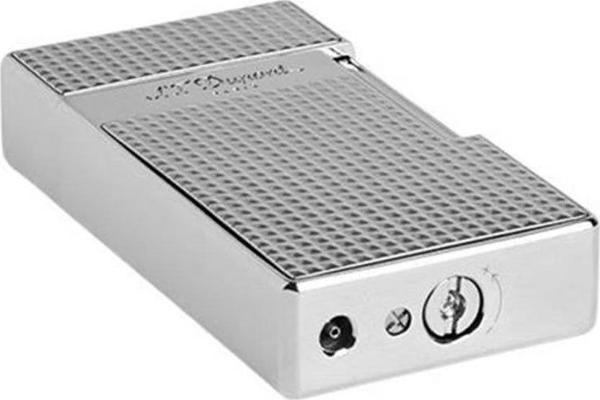 S.T. Dupont Biggy Diamond Head Silver Çakmak 25010 - Image 1