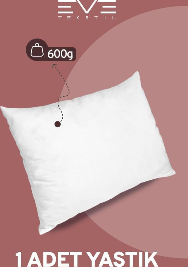 1 Adet Silikon Elyaf Nonwoven Yıkanabilir Antialerjik Vakumlu Yastık Seti 50x70cm 600 gr - Image 1