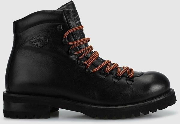 Harley Davidson Notley Erkek Siyah Deri Bot - Image 1