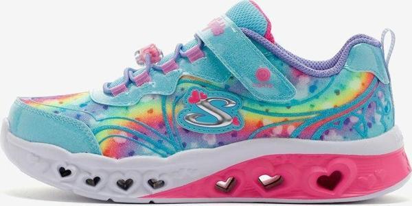 Skechers Flutter Heart Lights - Groovy Swirl Büyük Kız Çocuk Mavi Işıklı Spor Ayakkabı 303253L Tqhp - Image 1