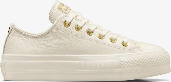 Converse Chuck Taylor All Star Lift Kadın Krem Deri Platform Sneaker - Image 1