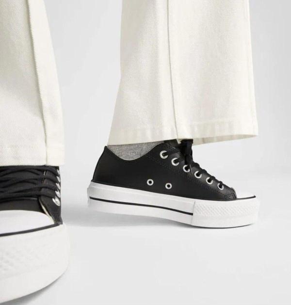 Converse Ctas Lıft Ox Black/Black/Whıte - Image 1
