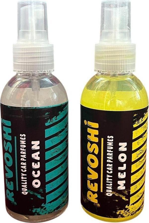 Revoshi 150 Ml Kavun + 150 Ml Okyanus Sprey Araç Koku Seti - Image 1