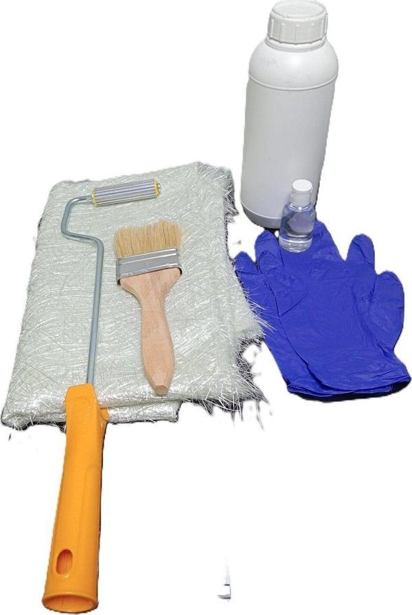 Efe Polikimya Polyester Tamir Fiber Reçine Tekne Tamiri Seti 1Kg - Image 1