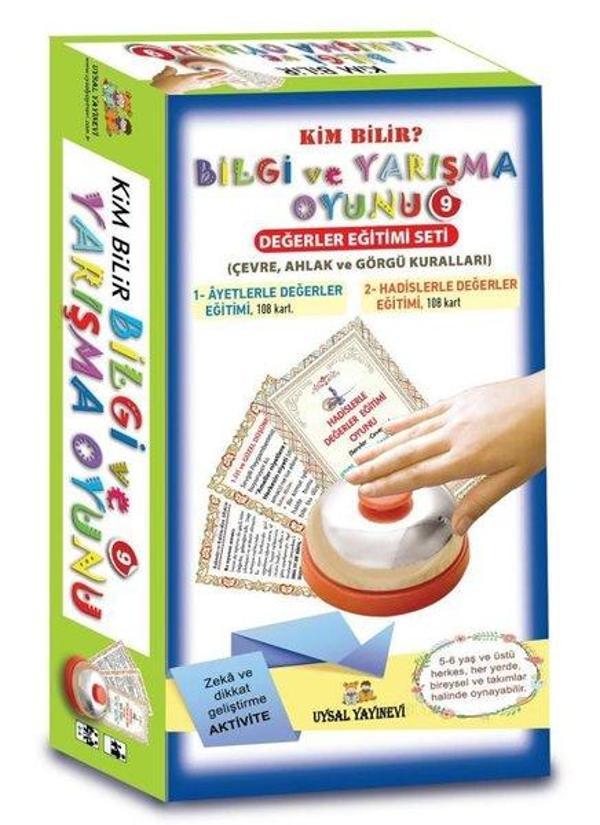 Bilgi ve Yarışma Oyunu 9-Değerler Eğitimi Seti - Uysal Yayınevi - Image 1