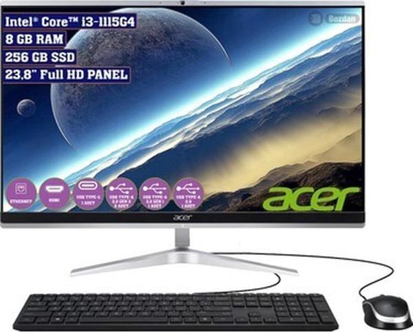 Acer Aspire C24-1650 Intel Core i3 1115G4 8GB 256GB SSD Freedos 23.8\ - Image 1