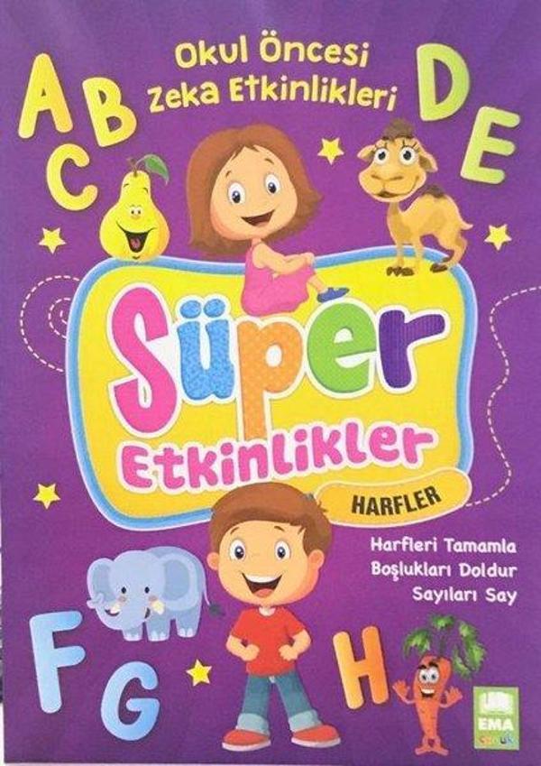 Süper Etkinlikler Harfleri Tamamla-Okul Öncesi Zeka Etkinlikleri - Ema Çocuk - Image 1