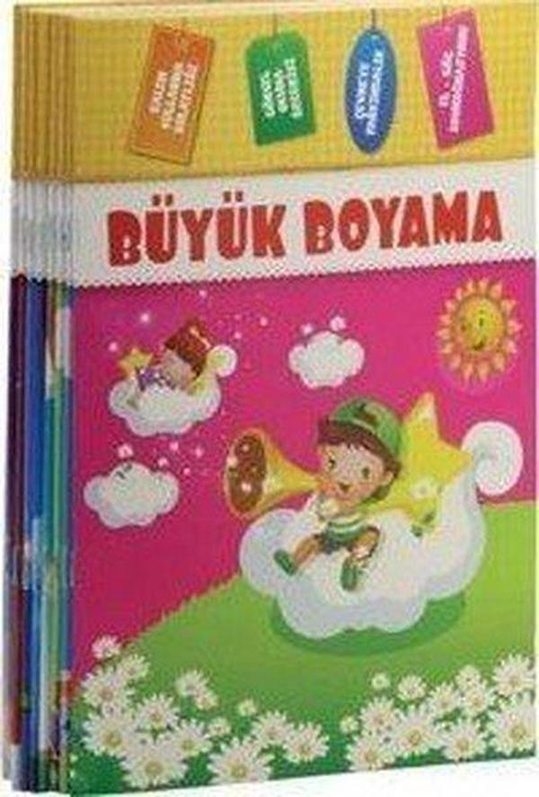 Büyük Boyama Seti-Renkli ve Örnekli-8 Kitap Takım - Ema Çocuk - Image 1