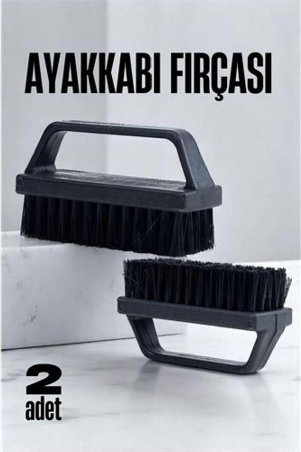 Toptan Bulurum Sert Kıllı Ayakkabı Fırçası - Leke Çıkarıcı Elbise Fırçası 2 Adet - Image 1