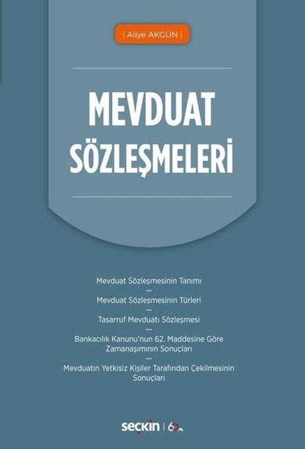 Mevduat Sözleşmeleri - Seçkin Yayıncılık - Image 1