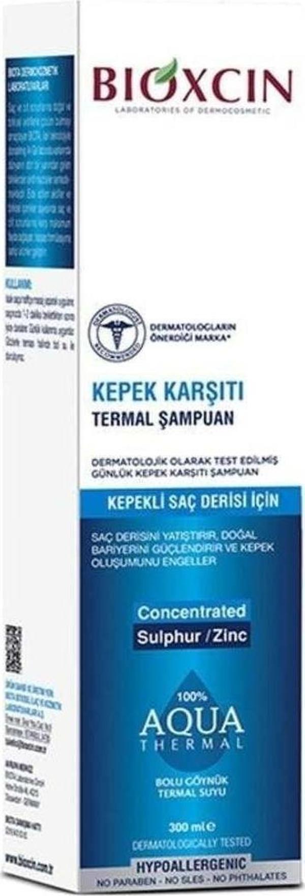 Aqua Kepekli Saç Derisi İçin Thermal Kepek Karşıtı Şampuan 300 ml bioxcin - Image 1