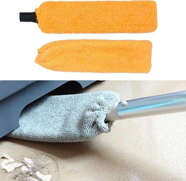 Toptan Bulurum Saplı Mikrofiber Başlıklı Girintili Yüzey Temizleme Mopu Toz Alma Fırçası - Image 1