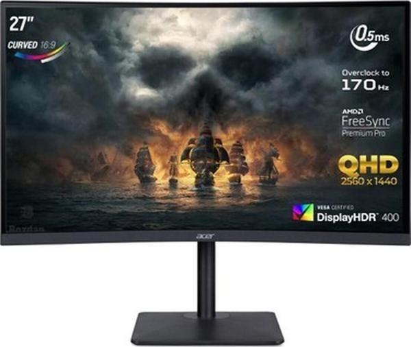 Acer Nitro XZ273UP 27” 170Hz 0.5ms (Hdmı+Display) Freesync Premium QHD Curved Monitör UM.HX3EE.P25 - Image 1
