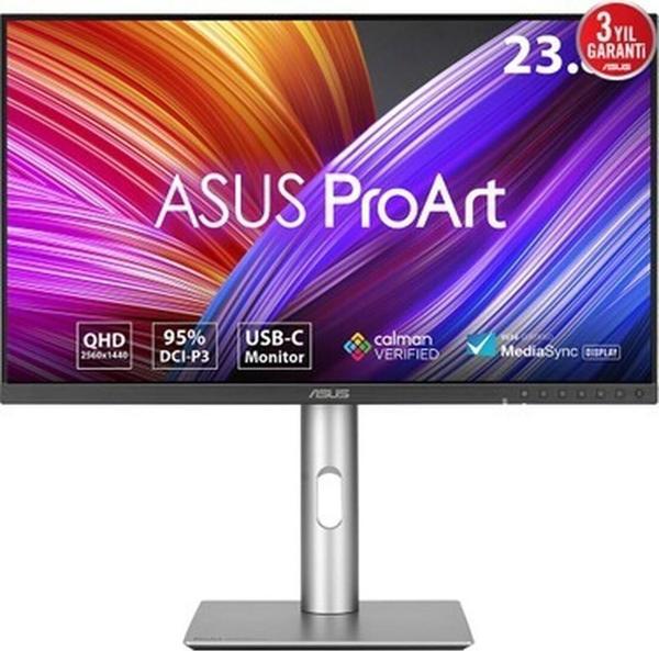 Asus Proart PA24ACRV 23.8 4K IPS HDR400 2560 x 1440 5ms 75Hz 350CD Dp HDMI Usb-C Hoparlör Vesa 3yıl 95% Dcı-P3, Calman Verified, Pd 96W Pıvot Monitör - Image 1