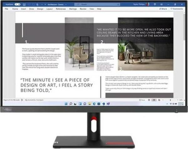 Lenovo Thinkvision S27I-30 63DFKAT4TK IPS 100 Hz 4ms HDMI VGA 27'' Monitör - Image 1