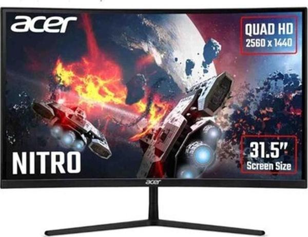 Acer Nitro EI322QURPBMIIPPX 80CM 31.5 Inç Zeroframe Wqhd Curved 1500R 165Hz Freesync Premium Pro Displayhdr 400 Va LED Siyah Ecodisplay Gaming Monitor - Image 1