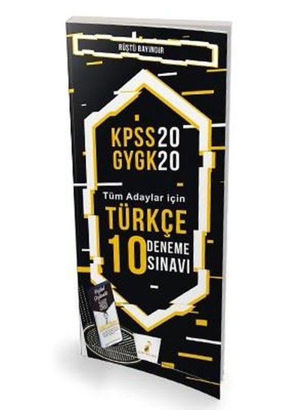 2020 KPSS Genel Yetenek Genel Kültür Türkçe 10 Deneme Sınavı-Tüm Adaylar İçin - Pelikan Yayınları - Image 1