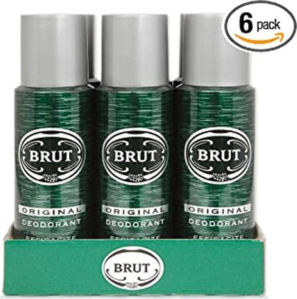 6 x Brut Original Deodorant Spray 200 Ml - Image 1