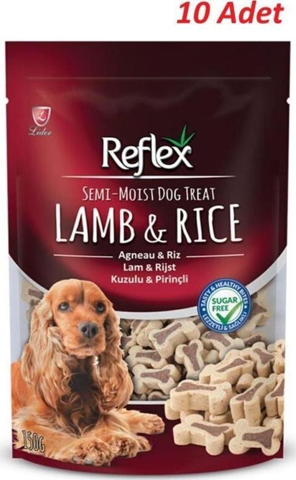 Reflex Kuzu Etli Ve Pirinçli Küçük Irk Köpek Ödülü 150 Gr*10 Adet - Image 1