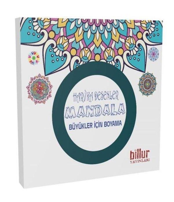 Harika Desenler Mandala - Büyükler için Boyama - Billur - Image 1