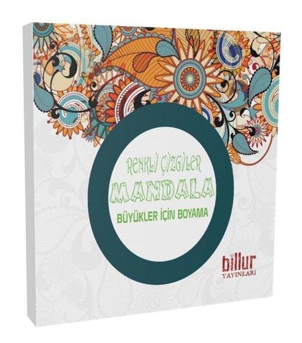 Renkli Çizgiler Mandala - Büyükler için Boyama - Billur - Image 1