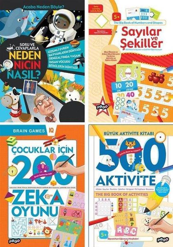 Zeka Oyunları Seti - 4 Kitap Takım - Pogo - Image 1