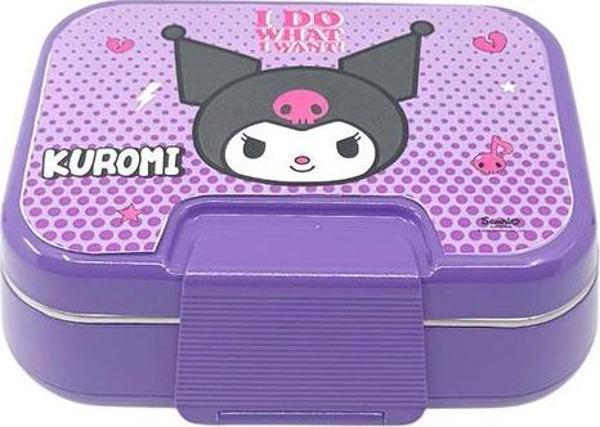 Kuromi 1030 Ml Çelik 2 Bölmeli Beslenme Kutusu 3471 - Image 1
