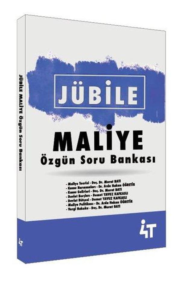 Jübile - Maliye Özgün Soru Bankası - 4T  Yayınları - Image 1