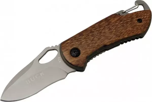 Buck X74 Çakı Ahşap 15 cm Manuel, Kemerlikli - Image 1
