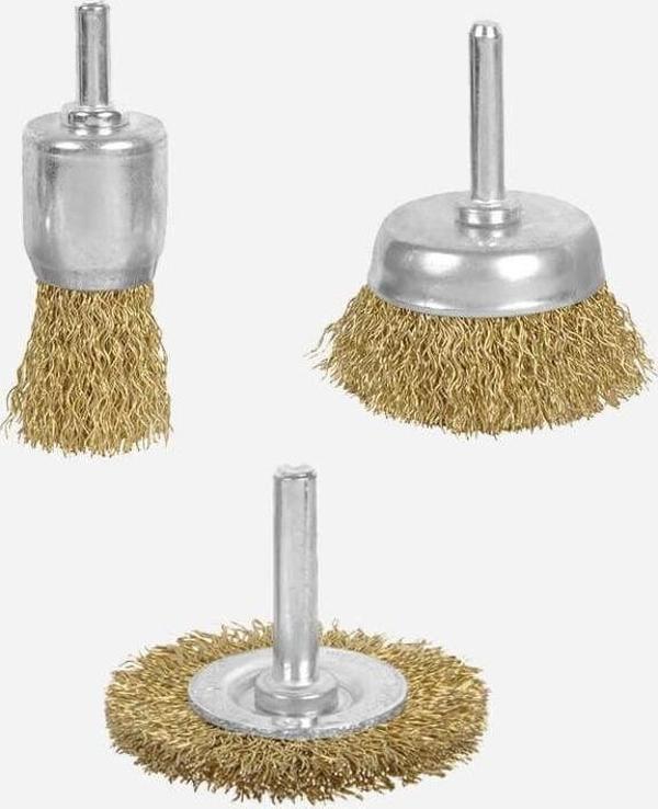 RH24111 Pimli Fırça Seti 3 Parça (Çanak Fırça:50 mm/Daire Fırça:50 mm/Kalem Fırça:25 mm) - Image 1