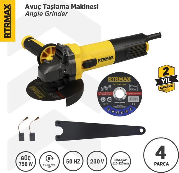 RTM102 Avuç Taşlama Makinası 115 mm 750 W - Image 1