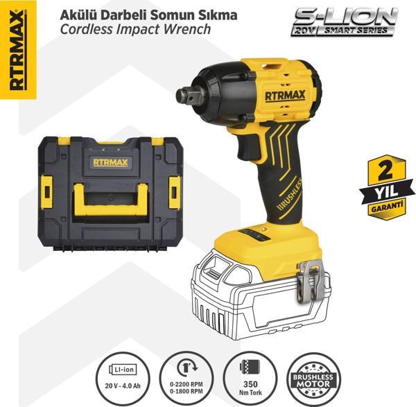 RTS5030B Şarjlı Somun Sıkma Makinası Kömürsüz 1/2'' 350 Nm - Akü Hariç - Image 1