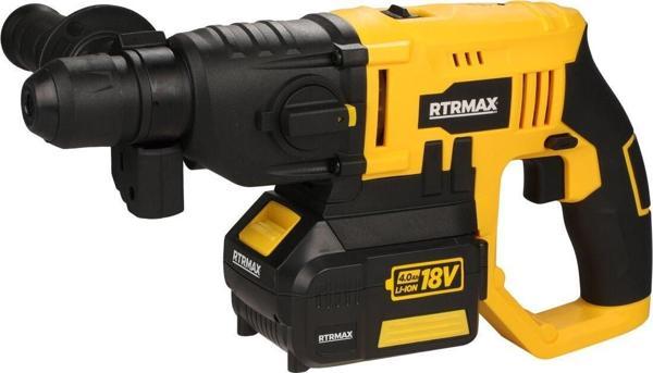 RTX1855 Şarjlı Elektropnömatik Delici Sds Plus 1.2 Jul 2x4 Ah Çift Akü X-Lion - Akü Dahil - Image 1
