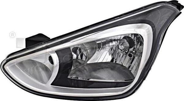 İ10 2013 2019 Far Sol Elektrikli   Siyah   H4 Py21W W5W H7 (Oem No:92101B9300) - Image 1