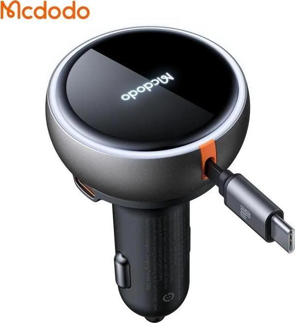 Mcdodo CC-4850 80W Geri Çekilebilir Kablolu Hızlı Araç Çakmak Şarj Cihazı - Image 1