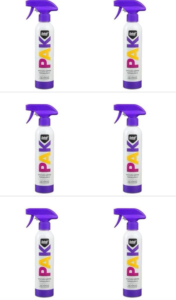 SELSİL PAK KÖPÜK SPREY 6 ADET X 500ML  - Image 1