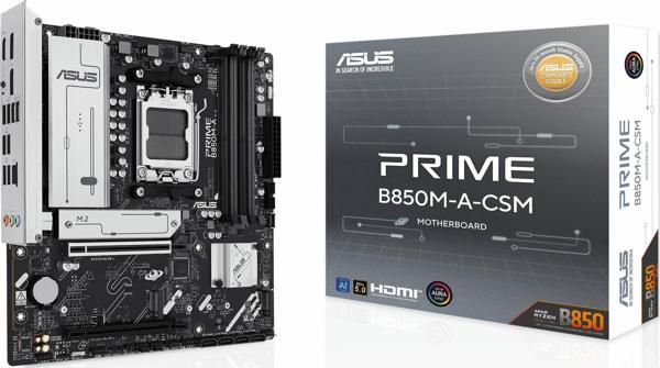 Asus Prime B850M-A-CSM DDR5 (8000MHz)OC M.2 HDMI/DP PCIe 5.0 AM5 mATX Anakart - Image 1