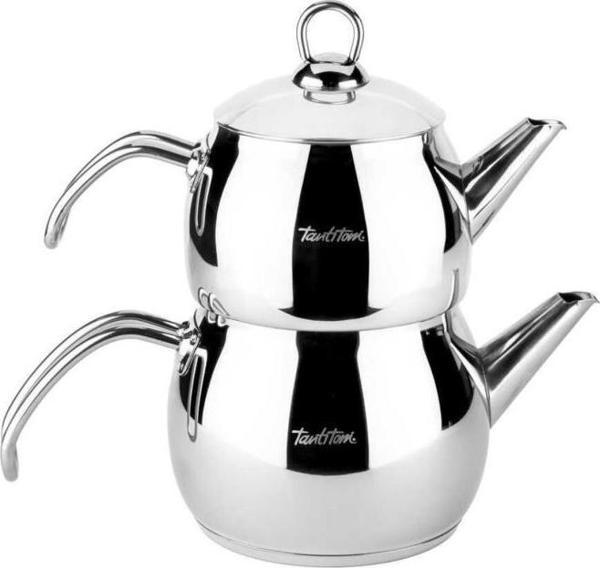 Tantitoni Hercul Orta Boy Paslanmaz Çelik Çaydanlık Takımı 1000/1600 Ml - Image 1