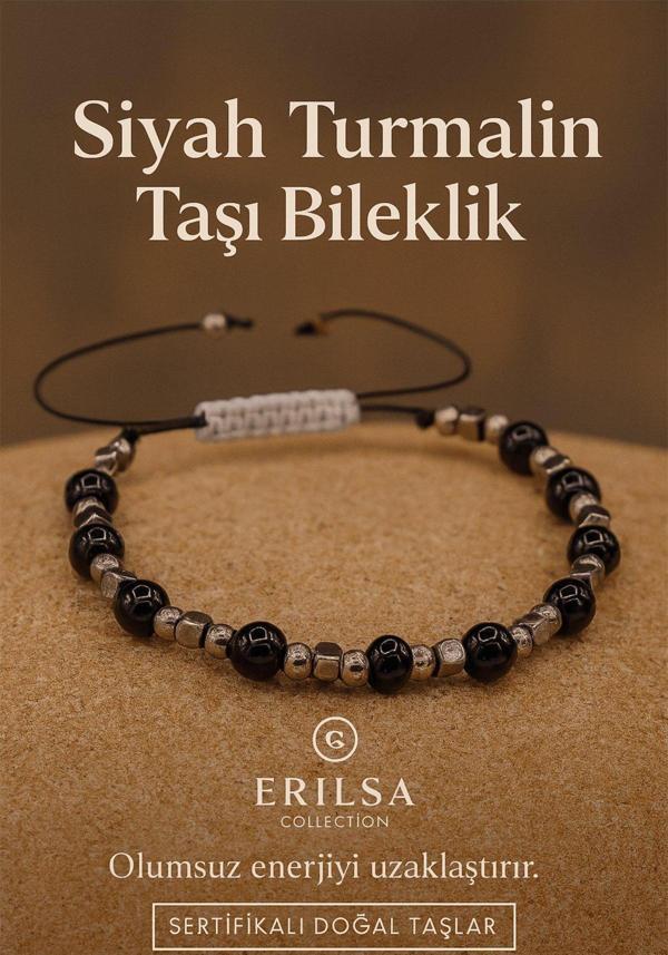 Sertifikalı Siyah Turmalin Taşı Bileklik Negatif Enerjiyi Blokla ve Ruhsal Koruma Sağla - Image 1