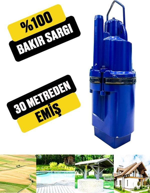Germany Style İbeltech Dalgıç Pompa Titreşimli Su Pompası Motoru 1/2.' 30 Metreden Su Çeker - Image 1