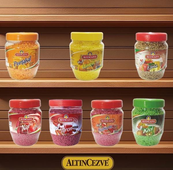 Altıncezve Granül Oralet 7'li Paket 300Gr x 7 Adet (Portakal,Limon,Kuşburnu,Kivi,Elma,Nar,Tarçın) - Image 1