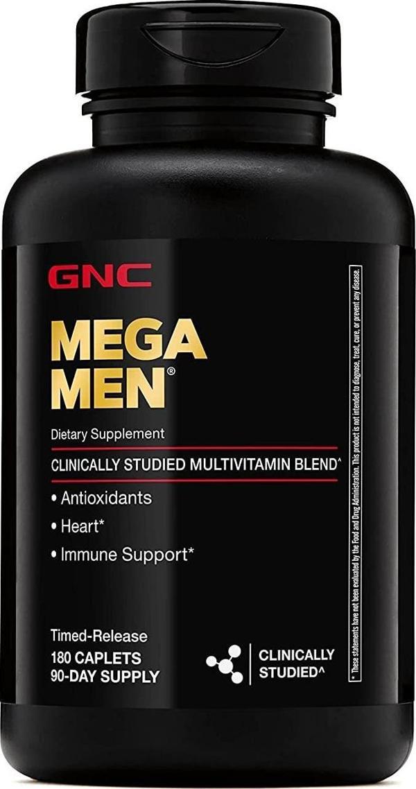GNC Mega Men Erkekler İçin Multivitamin Desteği 180 Tablet - Image 1