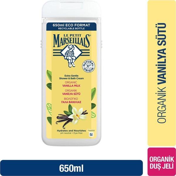 Le Petit Marseillais Duş Jeli Vanilya Sütü 650 Ml - Image 1