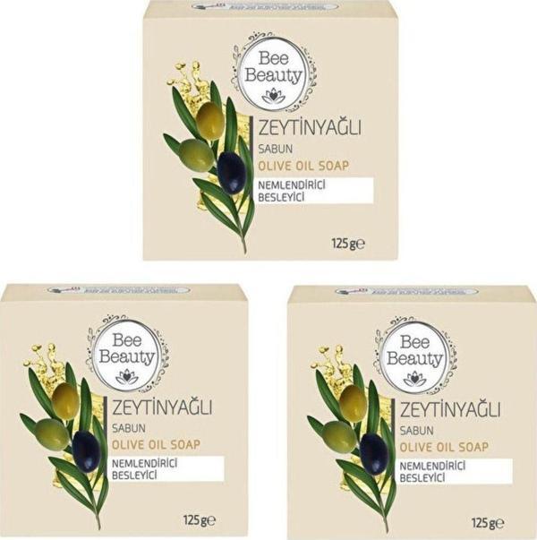 Bee Beauty Zeytinyağlı Kalıp Sabun 125 Gr X 3 Adet - Image 1