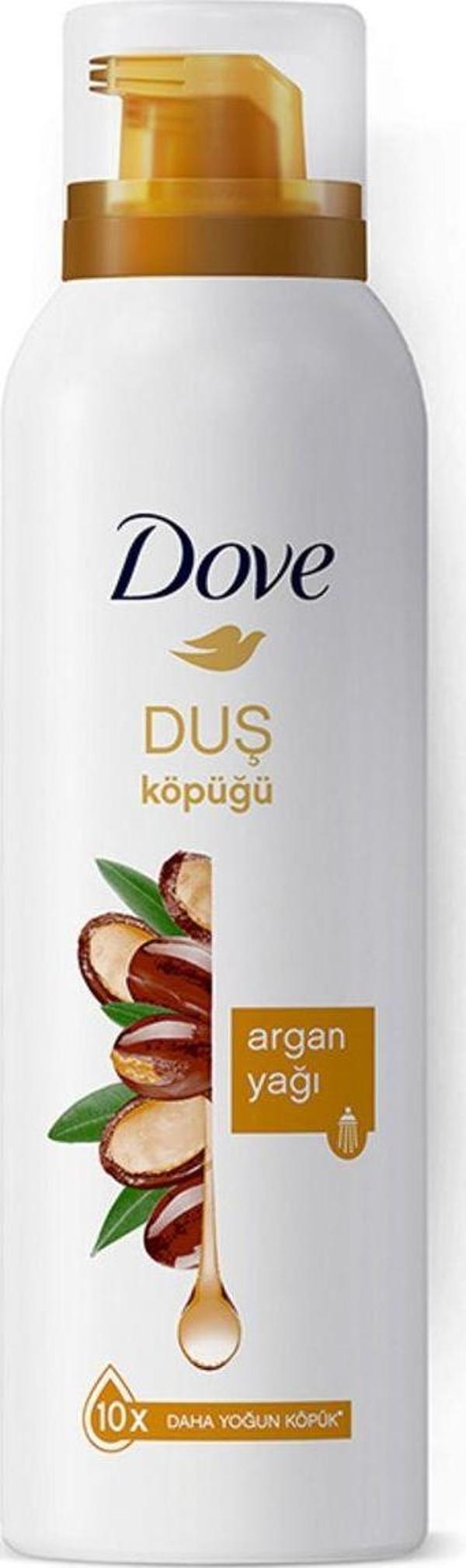 Dove Köpük Duş Jeli Argan Yağı 10 Kat Daha Yoğun Köpüğe Sahip Kremsi Formül 200 Ml - Image 1