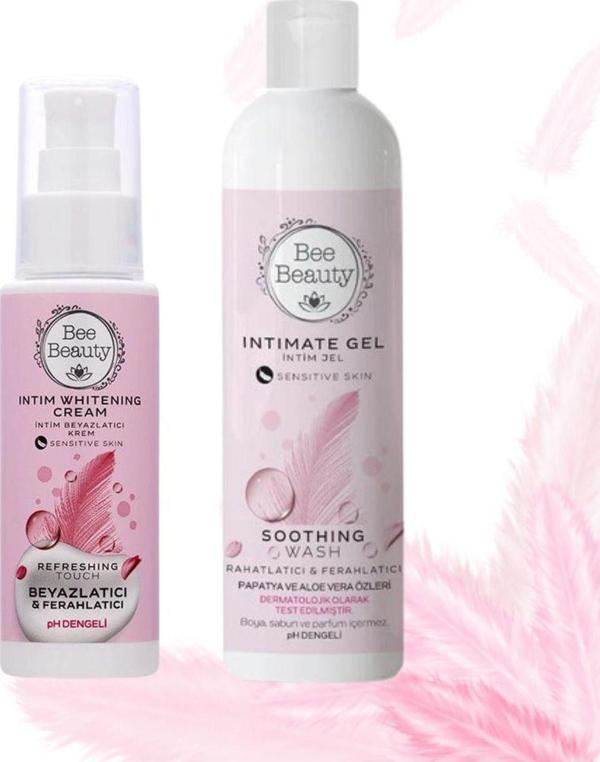 Bee Beauty İntim Beyazlatıcı Krem - İntim Yıkama Jeli 250 Ml 2Li Set - Image 1
