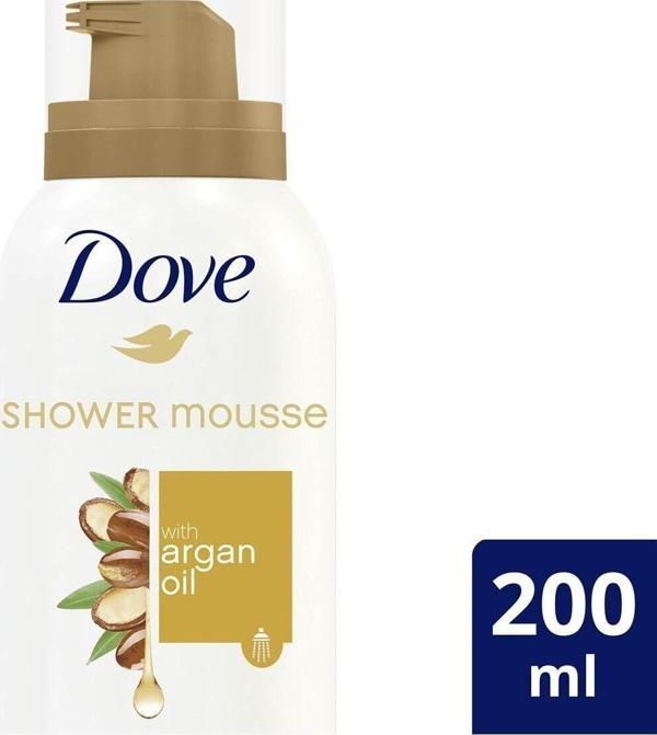 Dove Argan Yağı Duş Köpüğü Yoğun Köpüğe Sahip Kremsi Formül Duş Jeli 200 Ml - Image 1